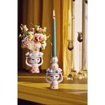 Bjørn Wiinblad Lady with Hat candleholder, 16 cm, pink - yellow, decoration image