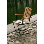 Grythyttan Stålmöbler Poltrona A2, nero - rovere oliato, immagine decorativa