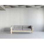 Normann Copenhagen Kube Sofa, 3-Sitzer, Kiefer - Remix 133 grau, dekorationsbild