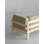 Normann Copenhagen Kube Sofa, 3-Sitzer, Kiefer - Hallingdal 110 hellgrau, dekorationsbild