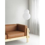 Normann Copenhagen Kube Sofa, 3-Sitzer, Kiefer - Remix 133 grau, dekorationsbild