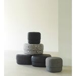 Normann Copenhagen Circus pouf, large, grey velour, view 2