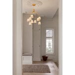 Nuura Lampada a sospensione Asteea 9, ottone satinato - vetro chiaro a onda, immagine decorativa