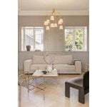 Nuura Lampada a sospensione Asteea 9, ottone satinato - vetro chiaro a onda, immagine decorativa