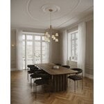 Nuura Lampada a sospensione Asteea 9, ottone satinato - vetro chiaro a onda, immagine decorativa