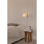 Nuura Asteea wall lamp, satin brass - ripple clear, decoration image