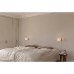 Nuura Asteea wall lamp, satin brass - ripple clear, decoration image