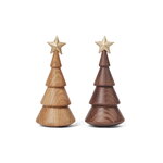 Spring Copenhagen The Christmas Tree figurine, oak - gold star, decoration image