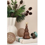 Spring Copenhagen The Christmas Tree figurine, oak - gold star, decoration image