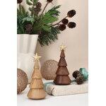 Spring Copenhagen The Christmas Tree figurine, oak - gold star, decoration image