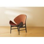 Warm Nordic The Orange lounge chair, smoked oak - brick red/rusty rose