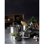 Rösle Batterie de cuisine Moments, 4 casseroles avec 3 couvercles, acier