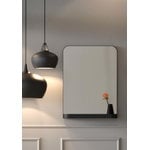 Frost TB600 wall mirror, 80 x 60 cm, black 