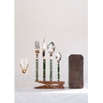 Sabre Paris Bistrot Solid tea spoon, green, decoration image