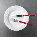Sabre Paris Bistrot Solid dinner knife, burgundy, decoration image