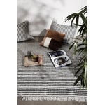 ferm LIVING Kissen Way, 70 x 50 cm, cremefarben - dunkelblau