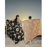 Marimekko Unikko throw, 130 x 180 cm,  white - black, decoration image