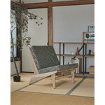 Ishinomaki Laboratory 105° lounge chair, natural - Kvadrat Hallingdal 65 110, decoration image