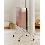 Pedestal Moon Rollin' TV stand, chrome, decoration image