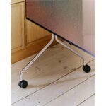 Pedestal Moon Rollin' TV stand, chrome, decoration image