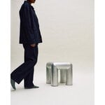 FORMARKIVET Cubio stool, 45 cm, raw aluminium, decoration image