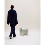 FORMARKIVET Cubio stool, 45 cm, raw aluminium, decoration image