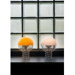 Verpan Wire - Lampe de table portable, 18 cm, chrome - jaune, image décorative