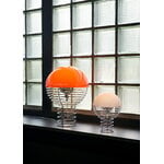 Verpan Wire - Lampe de table portable, 18 cm, chrome - blanc, image décorative