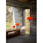 Verpan Wire floor lamp, chrome - orange, decoration image