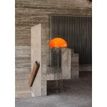 Verpan Wire floor lamp, chrome - orange, decoration image