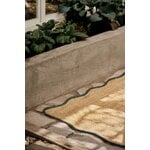 LAYERED Scallop jute rug, dark green, decoration image
