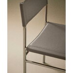 FORMARKIVET Ferra chair, steel - warm grey leather, decoration image