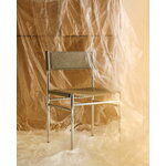 FORMARKIVET Ferra chair, steel - warm grey leather, decoration image