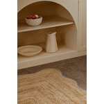 LAYERED Scallop Jute rug, misty blue, decoration image