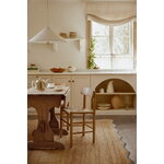 LAYERED Scallop Jute rug, misty blue, decoration image