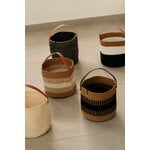 Mifuko Kiondo basket with handle, S, duo black, view 2