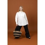 Mifuko Pamba cesta shopper, M, negro - marrón, vista 3