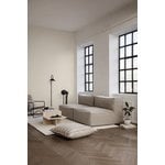 ferm LIVING Calm Kissen, 50 x 50 cm, Kamelfarben – Schwarz