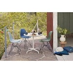 Vitra Eames DSR tuoli, sea blue - kromi - sea blue/t.harmaa pehmuste
