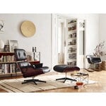 Vitra Eames Lounge Chair, new size, palisander - black Premium F leath