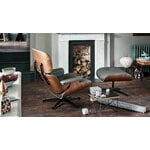 Vitra Eames Lounge Chair, uusi koko, palisanteri - musta Premium F nah