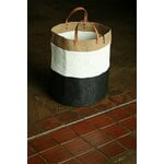 Mifuko Kiondo basket with handles, XL, duo black, view 3