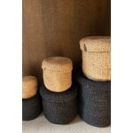 Mifuko Kiondo basket with lid, M, black, view 5