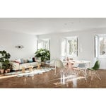 Vitra Eames DSR chair, pale rose RE - white