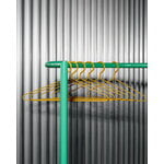 HAY Appendiabiti Colour Rack, forma a S, verde giungla