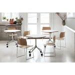 HOWE 40/4 side chair, stackable sled base, chrome - oak veneer, view 11