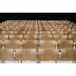 HOWE 40/4 side chair, stackable sled base, chrome - oak veneer, view 19