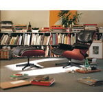 Vitra Eames Lounge Chair, new size, American cherry - black leather