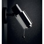 DCWéditions Biny Spot wall lamp with stick and switch, black - nickel, decoration image