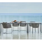 Cane-line Table Pure, 200 x 100 cm, gris clair - céramique gris béton